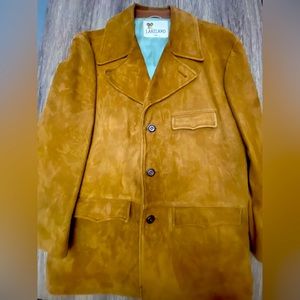 Vintage Lakeland men’s suede leather tan blazer size 42
